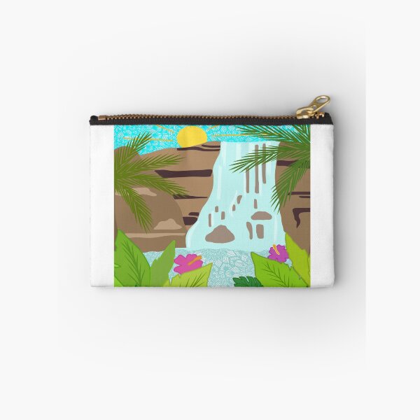 Item preview, Waterfall Landscape | tropical art | waterfall art | zentangle art  designed and sold by lucysbohodesign.
