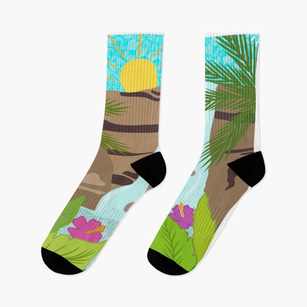 Item preview, Waterfall Landscape | tropical art | waterfall art | zentangle art  designed and sold by lucysbohodesign.