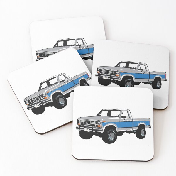 Item preview, Grey & Blue 80s 4x4 F Truck designed and sold by CoolRide.