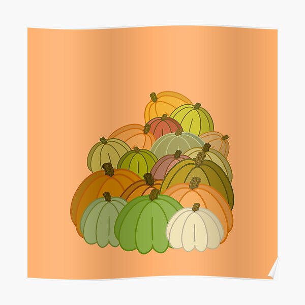 Pumpkin Patch Poster For Sale By Tunatoes Redbubble