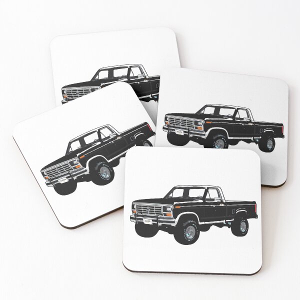 Item preview, Black 80s 4x4 F Truck designed and sold by CoolRide.