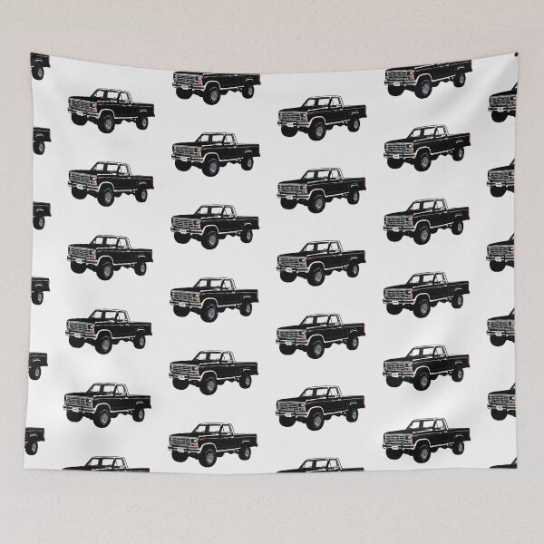 Item preview, Black 80s 4x4 F Truck designed and sold by CoolRide.
