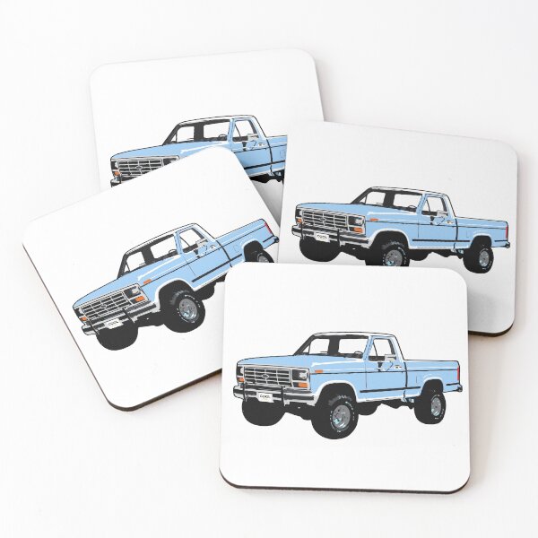 Item preview, Light Blue 80s 4x4 F Truck designed and sold by CoolRide.