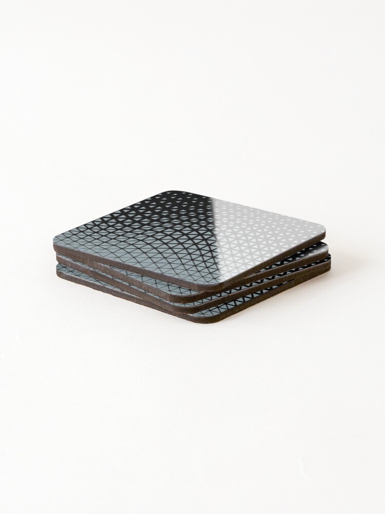 Imagen 4 de 5, Posavasos (lote de 4) con la obra Mid-tone Blue and Black Gradient Wave Pattern Pairs Graham and Brown 2022 Color of the Year Breathe - Colour Trends - Hue - Shade, diseñada y vendida por ColorOfTheYears.