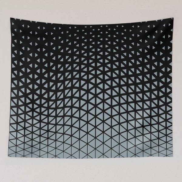 Artikelvorschau, Mid-tone Blue and Black Gradient Wave Pattern Pairs Graham and Brown 2022 Color of the Year Breathe - Colour Trends - Hue - Shade entworfen und verkauft von ColorOfTheYears.