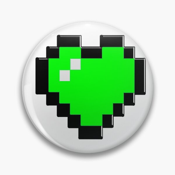 Artikelvorschau, 8 BIT GRÜNES HERZ entworfen und verkauft von xBLACKSTAR.