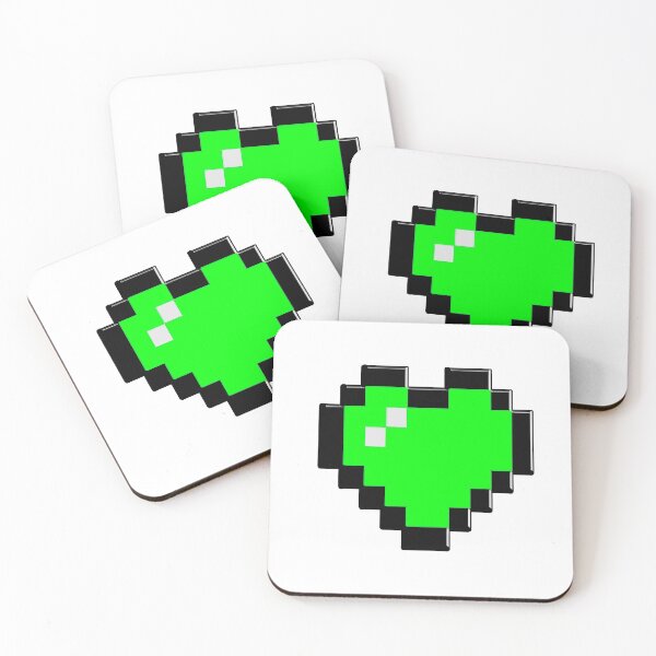 Item preview,  8 BIT GREEN HEART designed and sold by xBLACKSTAR.