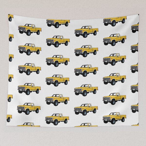 Item preview, Yellow 80s 4x4 F Truck designed and sold by CoolRide.
