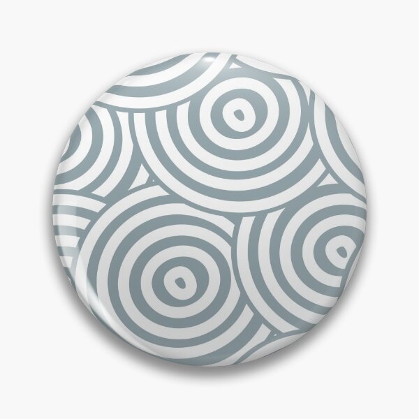 Artikelvorschau, Mid-tone Blue and White Hypnotic Circle Pattern Pairs Graham and Brown 2022 Color of the Year Breathe - Colour Trends - Hue - Shade entworfen und verkauft von ColorOfTheYears.