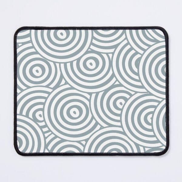 Artikelvorschau, Mid-tone Blue and White Hypnotic Circle Pattern Pairs Graham and Brown 2022 Color of the Year Breathe - Colour Trends - Hue - Shade entworfen und verkauft von ColorOfTheYears.