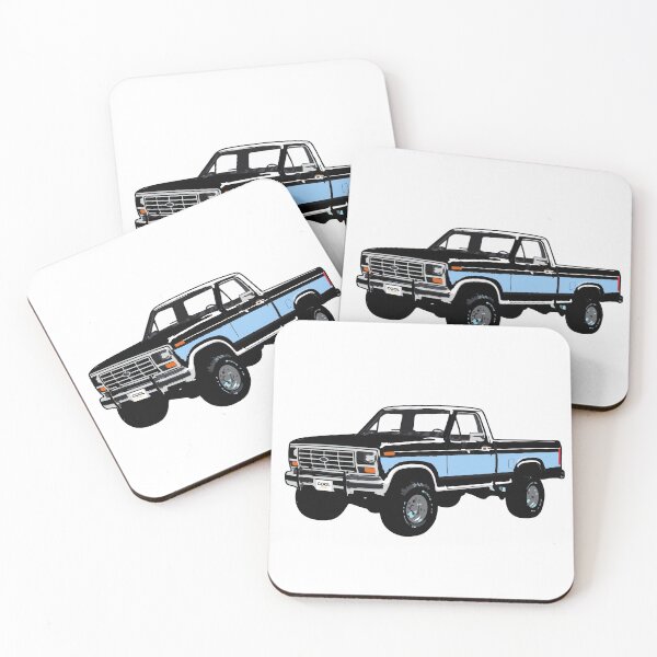Item preview, Black & Blue 80s 4x4 F Truck designed and sold by CoolRide.