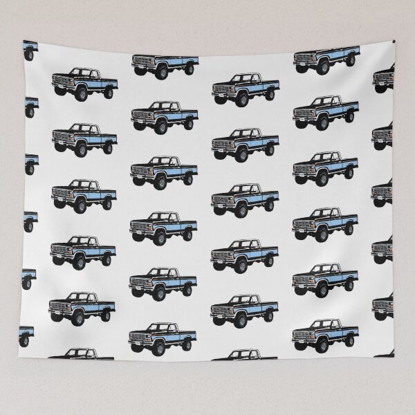Item preview, Black & Blue 80s 4x4 F Truck designed and sold by CoolRide.