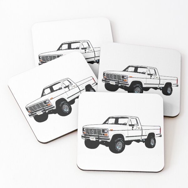 Item preview, White 80s 4x4 F Truck designed and sold by CoolRide.