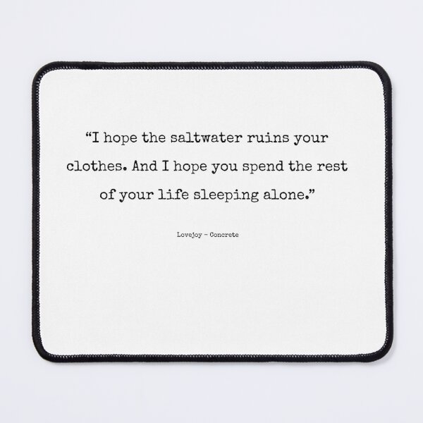 Item preview, Lovejoy - Concrete (lyrics) designed and sold by annaspoljar.