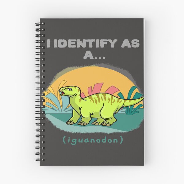 Item preview, I Identify As a Iguanodon Funny Dinosaur T-shirts Dinosaur Stickers designed and sold by LMcDs.