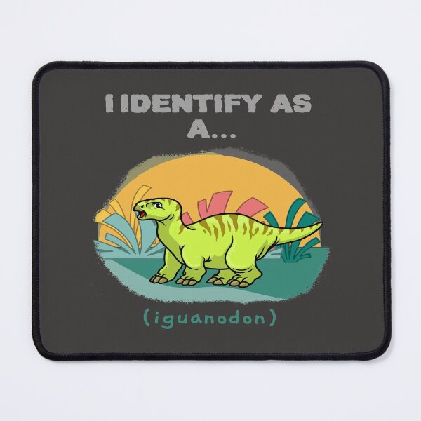 Item preview, I Identify As a Iguanodon Funny Dinosaur T-shirts Dinosaur Stickers designed and sold by LMcDs.