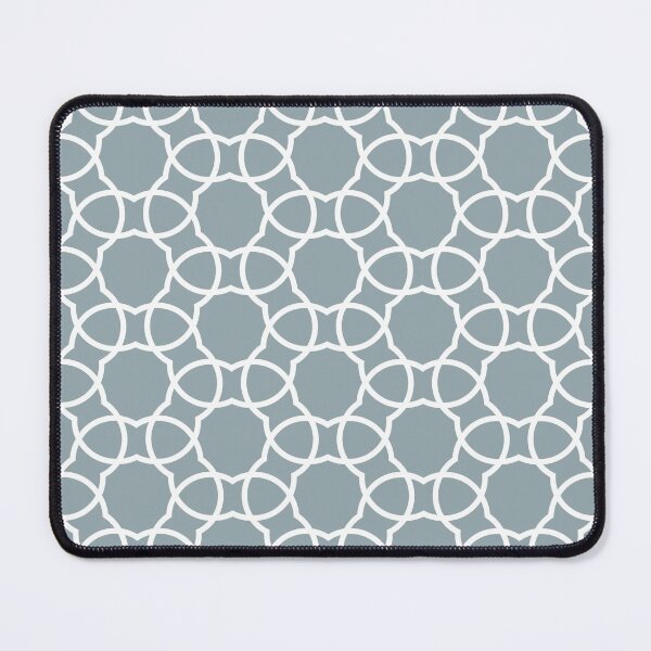 Artikelvorschau, Mid-tone Blue and White Petal Shape Tile Pattern Pairs Graham and Brown 2022 Color of the Year Breathe - Colour Trends - Hue - Shade entworfen und verkauft von ColorOfTheYears.