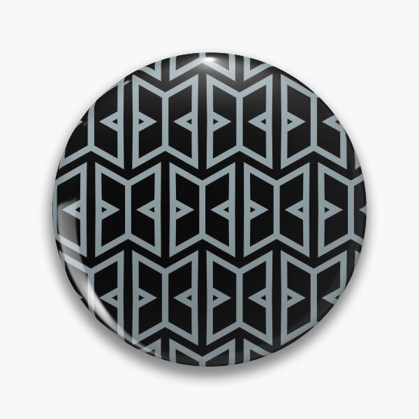 Item preview, Mid-tone Blue and Black Art Deco Shape Pattern Pairs Graham and Brown 2022 Color of the Year Breathe - Colour Trends - Hue - Shade designed and sold by ColorOfTheYears.