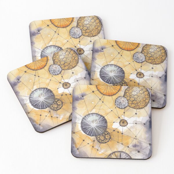 Item preview, Yellow Bubble Abstract painting designed and sold by balefyren.