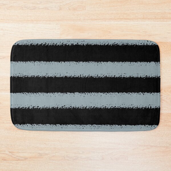 Artikelvorschau, Mid-tone Blue and Black Horizontal Stripe Pattern Pairs Graham and Brown 2022 Color of the Year Breathe - Colour Trends - Hue - Shade entworfen und verkauft von ColorOfTheYears.