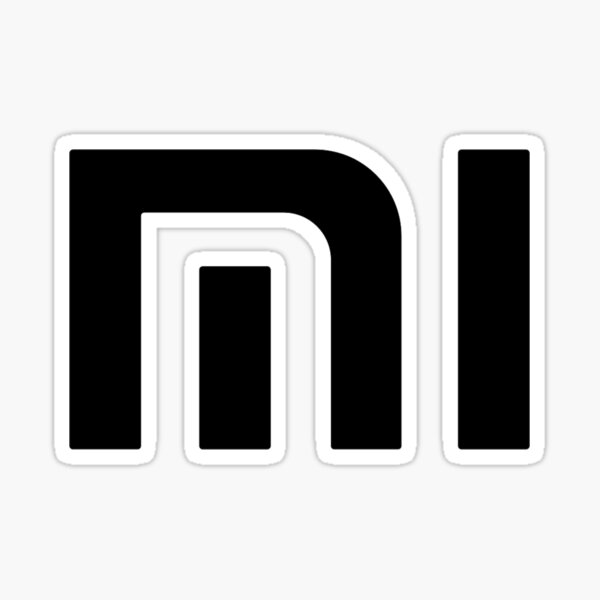 Schwarzes Xiaomi-Logo Sticker