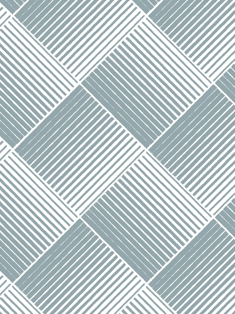 Thumbnail 6 von 6, Premium Oversized Pullover, Mid-tone Blue and White Square Stripe Pattern Pairs Graham and Brown 2022 Color of the Year Breathe - Colour Trends - Hue - Shade designt und verkauft von ColorOfTheYears.