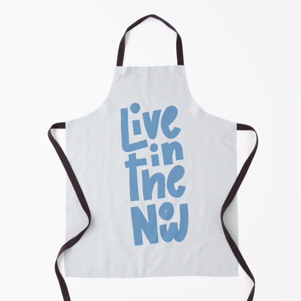 Item preview, Live in the Now Lettering (Blue) designed and sold by PepAndGrace.