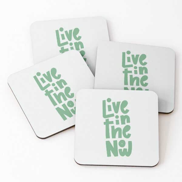 Item preview, Live in the Now Lettering (Green) designed and sold by PepAndGrace.