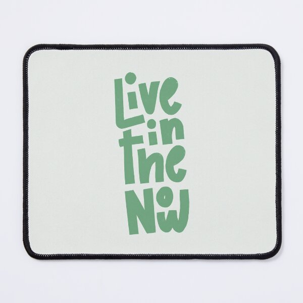 Item preview, Live in the Now Lettering (Green) designed and sold by PepAndGrace.