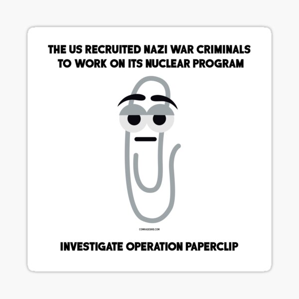 Investigate Operation Paperclip Sticker
