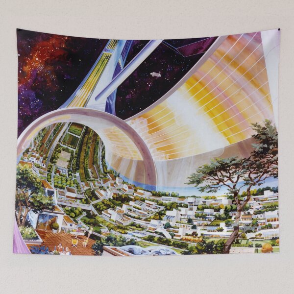 Item preview, NASA ARC Stanford Torus Space Colony Art designed and sold by bobbooo.