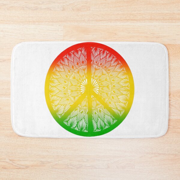 Item preview, Reggae Peace Sign | Rasta art | Reggae Music | Mandala Art | One Love designed and sold by lucysbohodesign.