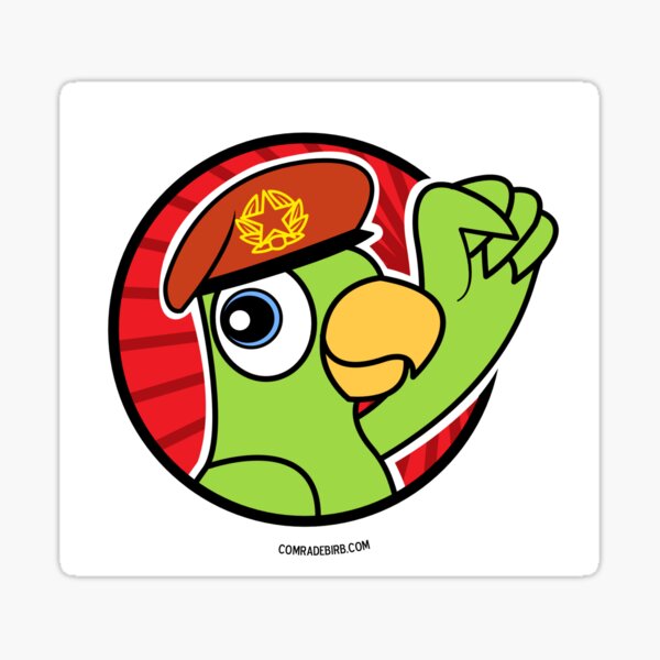 Comrade Birb Logo Sticker