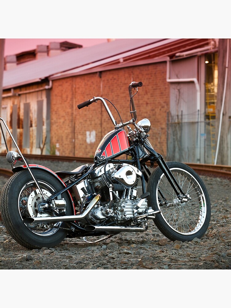 Nathan Moses' Harley Davidson Bobber | Pillow