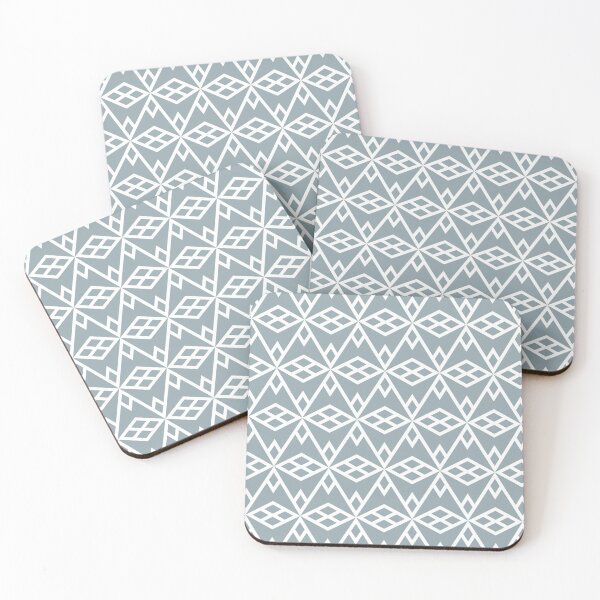 Artikelvorschau, Mid-tone Blue and White Diamond Line Shape Pattern Pairs Graham and Brown 2022 Color of the Year Breathe - Colour Trends - Hue - Shade entworfen und verkauft von ColorOfTheYears.