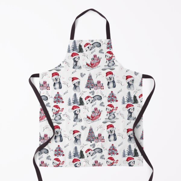 Item preview, Penguins in Santa Hats Winter Scene Pattern designed and sold by HHeartsDesigns.