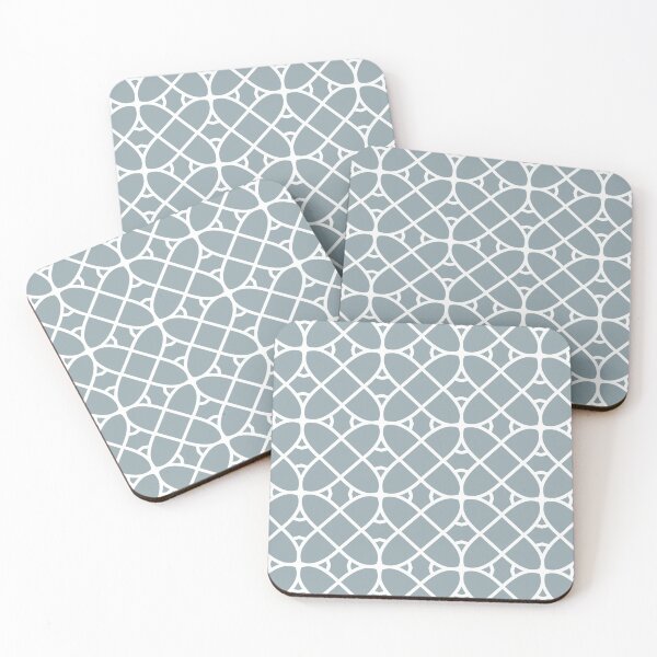 Artikelvorschau, Mid-tone Blue and White Geometric Shape Pattern Pairs Graham and Brown 2022 Color of the Year Breathe - Colour Trends - Hue - Shade entworfen und verkauft von ColorOfTheYears.