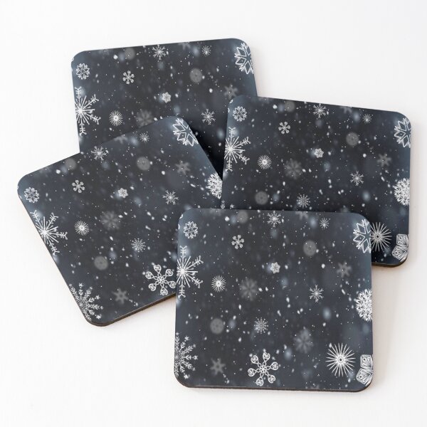 Item preview, Navy Blue and White Snowflakes designed and sold by Arbrew.