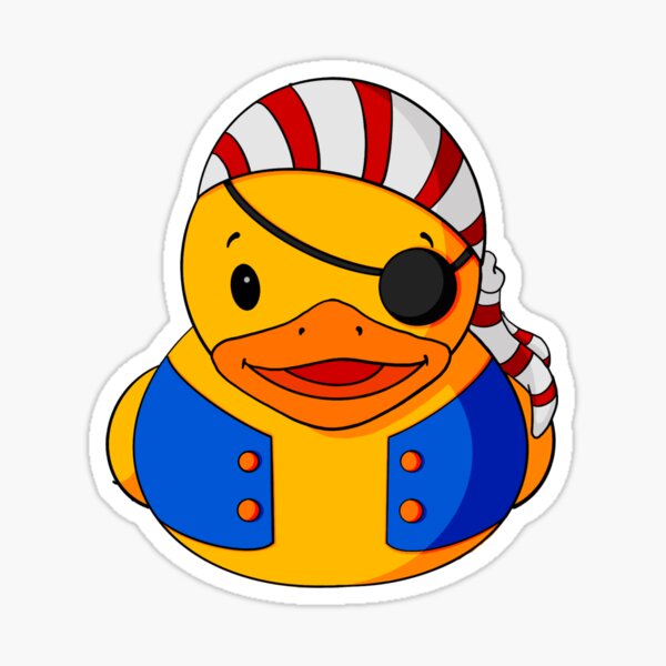 Pirate Rubber Duck Sticker