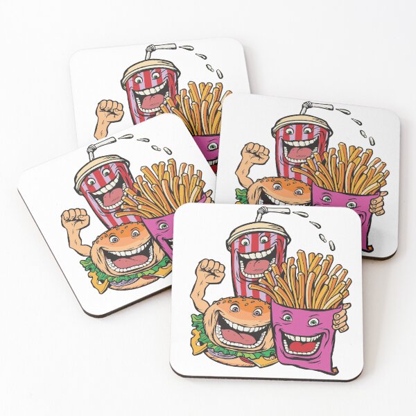 Item preview, Funny Burger cola drink fries potatoes fast food designed and sold by HichamMissiame.