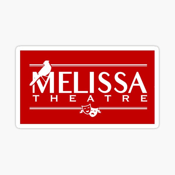 Melissa Theatre Logo Red Sticker