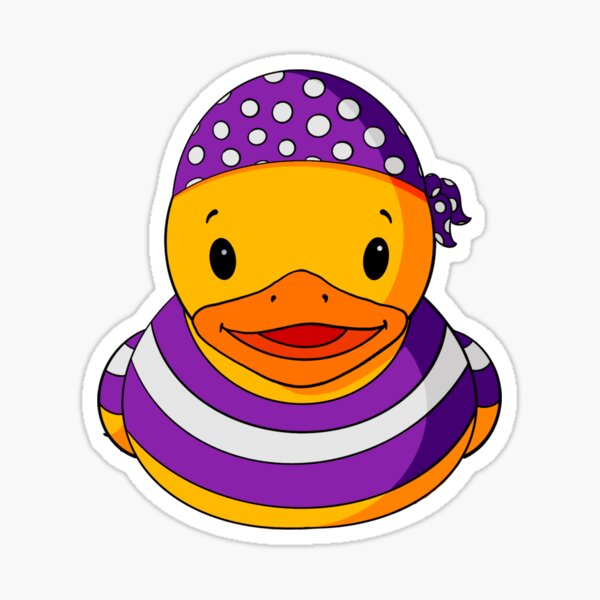 Pirate Rubber Duck Sticker