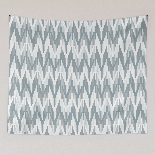 Artikelvorschau, Mid-tone Blue and White Stripe Chevron Pattern Pairs Graham and Brown 2022 Color of the Year Breathe - Colour Trends - Hue - Shade entworfen und verkauft von ColorOfTheYears.