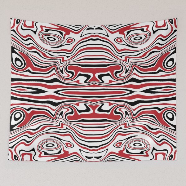 Item preview, Red, black and white Abstract art - modern Abstract art designed and sold by Alice-Elgawi.