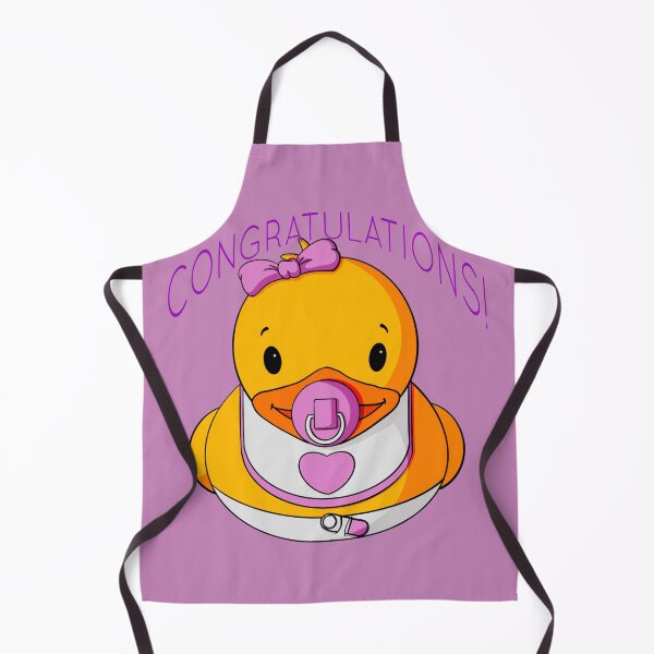 Item preview, Congratulations Baby Girl Rubber Duck designed and sold by Alisha Ober Designs.
