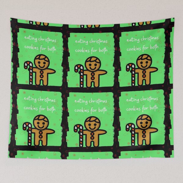 Item preview, A Nice Christmas Saying - Eating Christmas Cookies for Both designed and sold by JABG-01.
