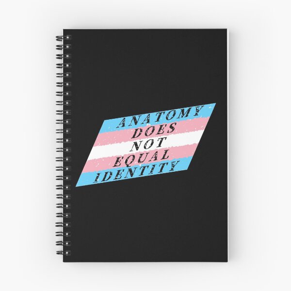 Item preview, ANATOMY DOES NOT EQUAL IDENTITY Trans Pride Flag designed and sold by FalcoSkyWolf.
