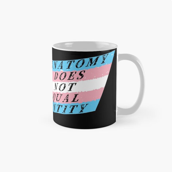 Item preview, ANATOMY DOES NOT EQUAL IDENTITY Trans Pride Flag designed and sold by FalcoSkyWolf.