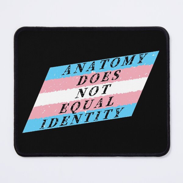 Item preview, ANATOMY DOES NOT EQUAL IDENTITY Trans Pride Flag designed and sold by FalcoSkyWolf.