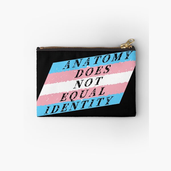 Item preview, ANATOMY DOES NOT EQUAL IDENTITY Trans Pride Flag designed and sold by FalcoSkyWolf.